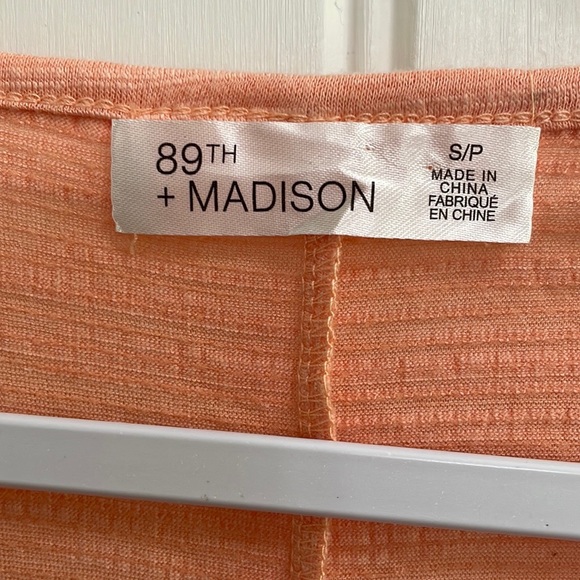 89th + Madison NWT apricot lace top.  S - Picture 5 of 6